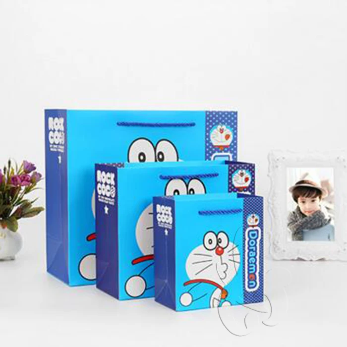 Promotional Cartoon Doraemon Printing Happy Birthday Paper Gift Bag For  Kids - Buy Doraemon Paper Bag,Buy Happy Birthday Paper Bag,Paper Gift Bag  For Kids Product on 