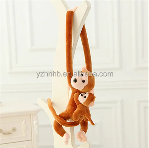 Plush Arrival Lovely 70cm Son On Mother's Back Long Arm Tail Animal Monkey  Stuffed Doll Plush Toys Curtain Buckle Wholesale - Buy Monkey Plush Toy,Golden  Monkey Plush Toy,Plush Mother Monkey Product on