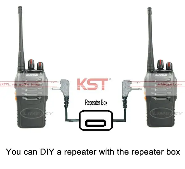 Walkie talkie Repeater Box for Two handheld radio puxing Kenwood baofeng 5R GT-3 