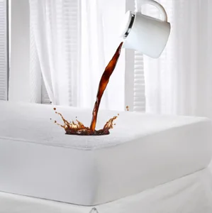 China Waterproof Mattress Protector Manufacturer 100% Polyester Terry Bed Protector Waterproof With TPU