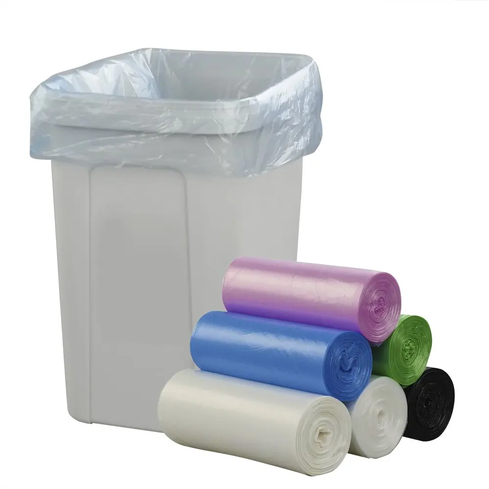 Details about   1.2-1.5 Gallon/180pcs Small Wastebasket Trash Bags Black Garbage Bag,Thin 