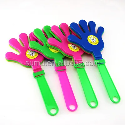 2020 Горячая продажа Рекламные приветливые Пластиковые три футбольные руки Вентилятор Clapper