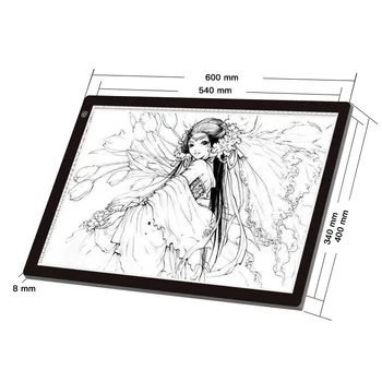 China A4 LED Drawing Light Box Board Tracer Artist Light Pad factory and  manufacturers