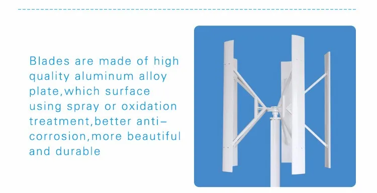 Good Quality 2kw Vertical Axis Wind Power Generator for Sale