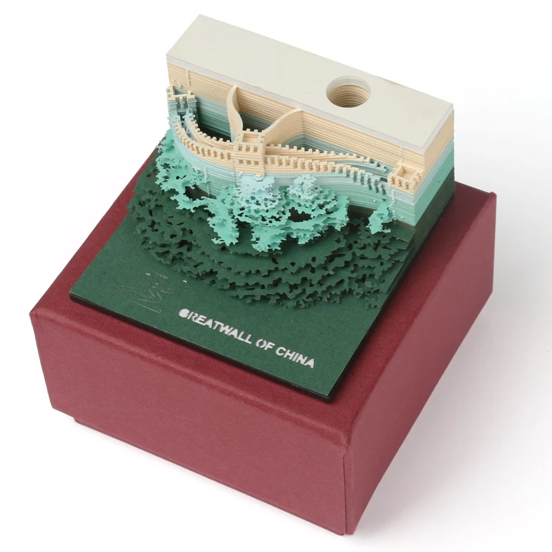 Блок удобных наклеек omoshiking карточки креативные наклейки в японском стиле оптовая продажа «сделай сам» «Великая стена Китая» блокноты для записей художественная