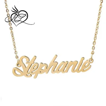 Unique Personalized Name Necklace Vintage Jewellery, Stephanie