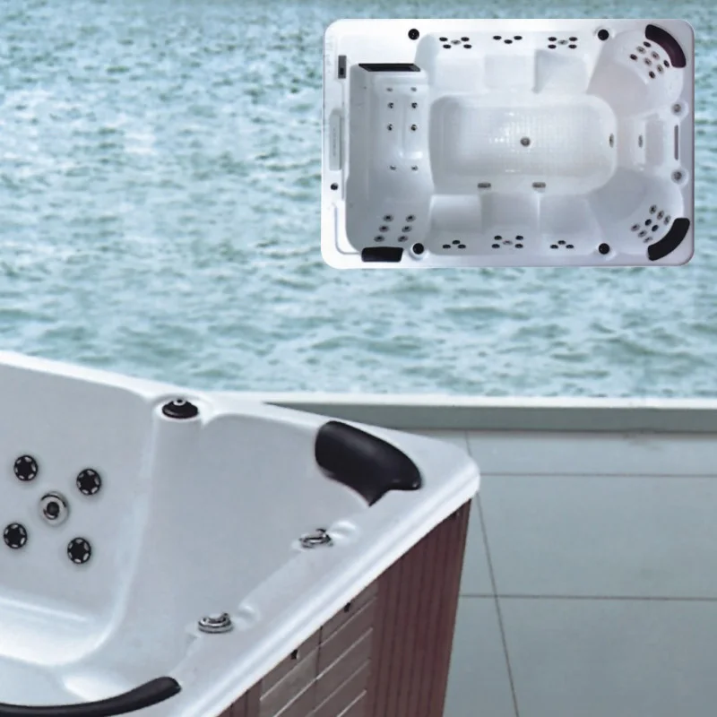 CBMMART уличная акриловая ванна, гидромассажная Ванна, большая спа на 8 человек