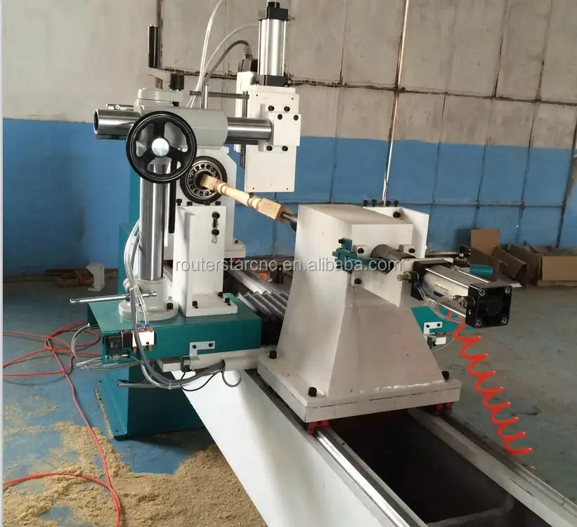 4 Axis 3d Model Cnc Wood Lathe Turning Machine