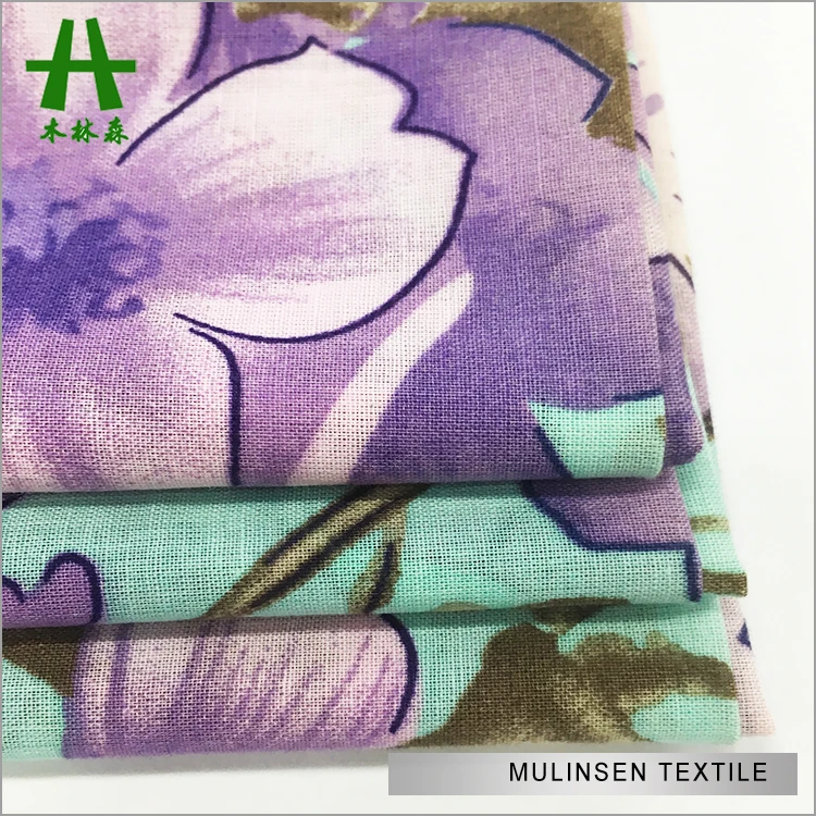 Mulinsen Текстиль высокого качества 100% хлопок саржа однотонная окрашенная 60s вуаль белая хлопчатобумажная