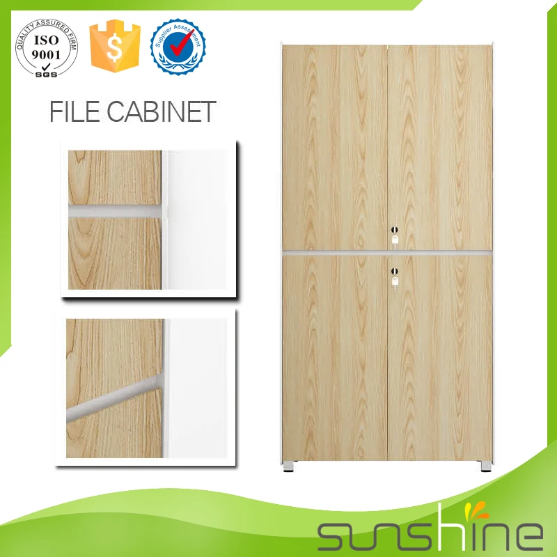 Guangzhou Sunshine Cheap Office Filing Cabinet Wooden Storage Cabinet