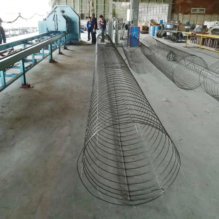 Automatic concrete pile rebar cage welding machine