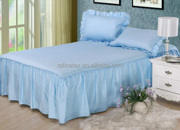 酒店裙子,蓝色裙子,各种尺寸的裙子 - buy hotel bed skirt,blue