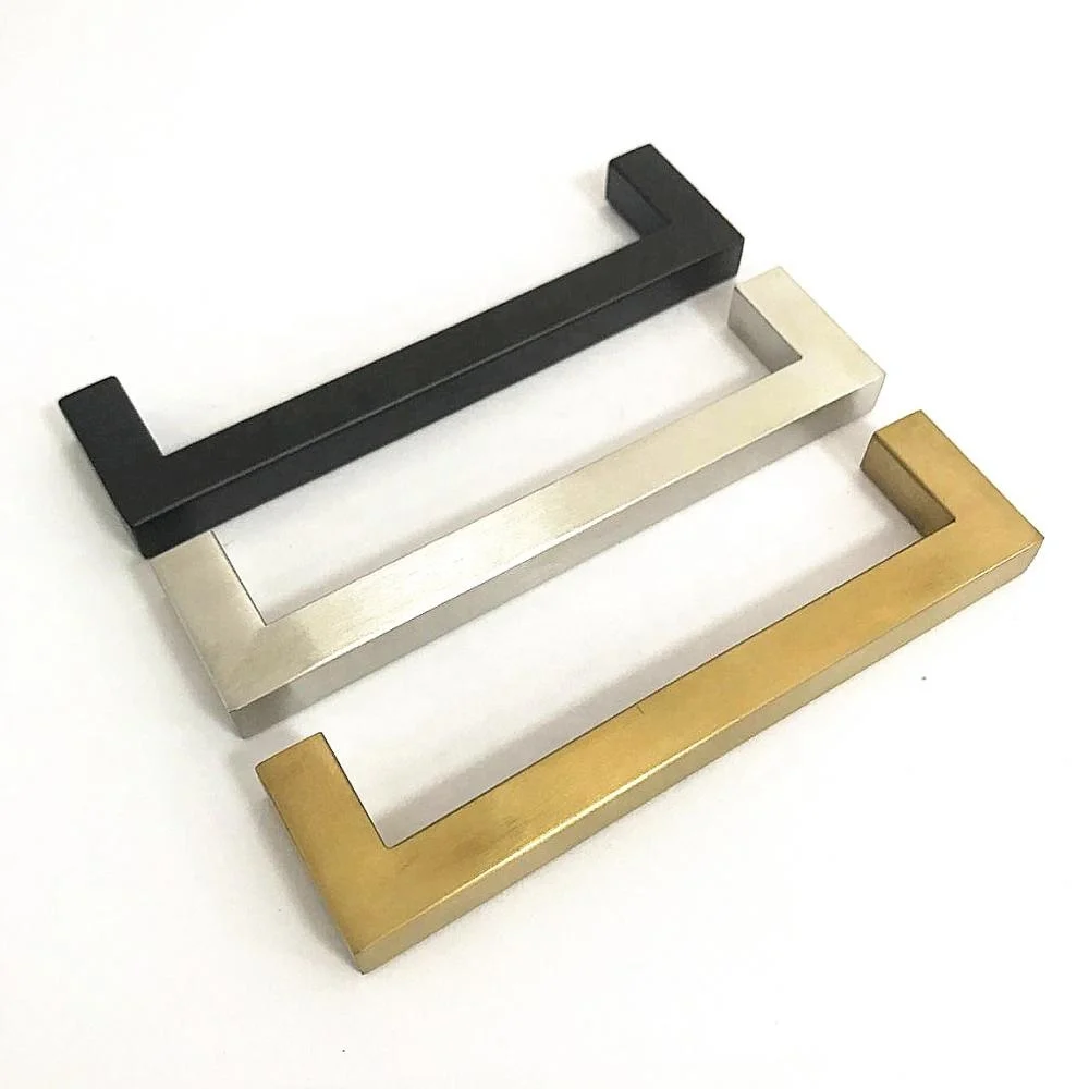 Stainless Steel Kitchen Cabinet Handle Door Handle Brushed Gold Hollow ...