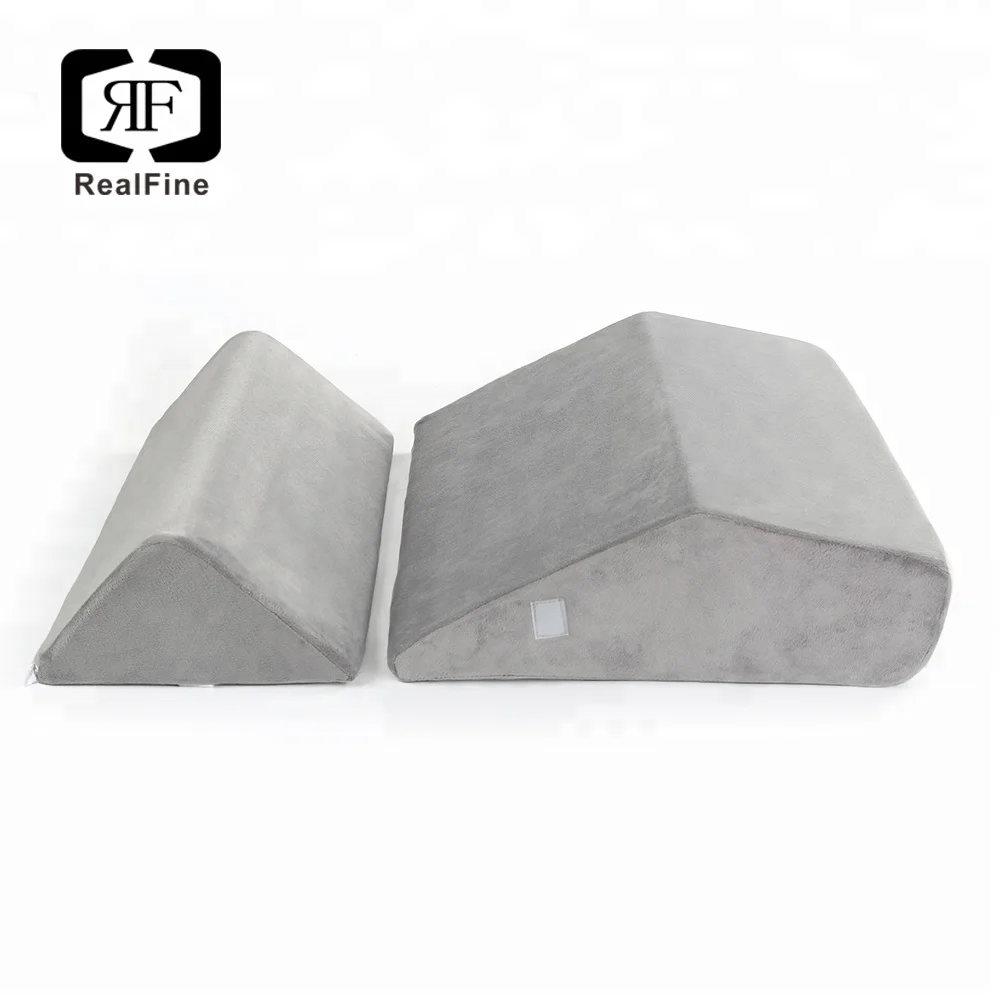 Triangle Shaped Folding Contour Leg Elevator Bed Wedge Memory Foam Pillow