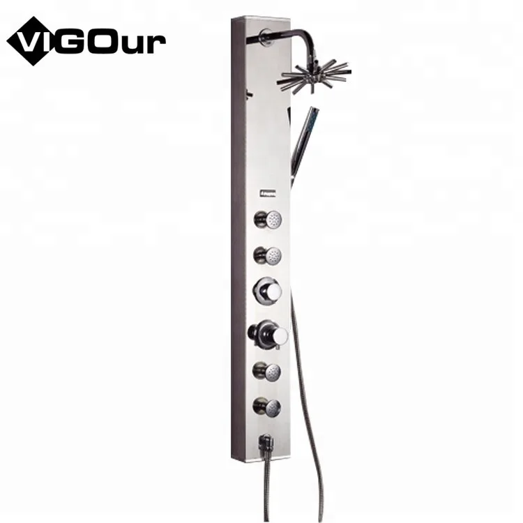 Высокопрочный поставка фабрики водопад 4 подъездных путей переключающий клапан смарт-набор для ванной душевая панель из нержавеющей