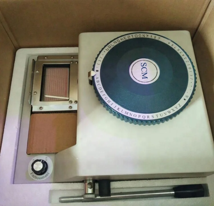 PVC Card Letter Making Machine with Card Embossing Machine