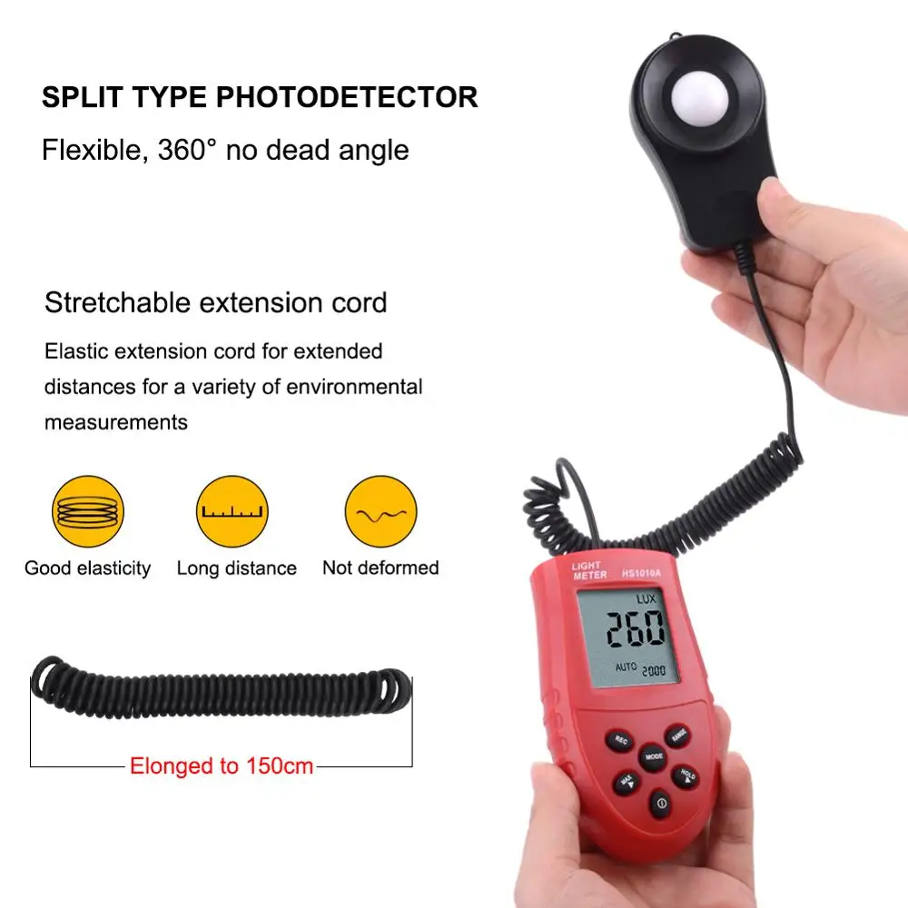 Hot Sale 200,000 Lux Digital Light Meter Precision Reliability