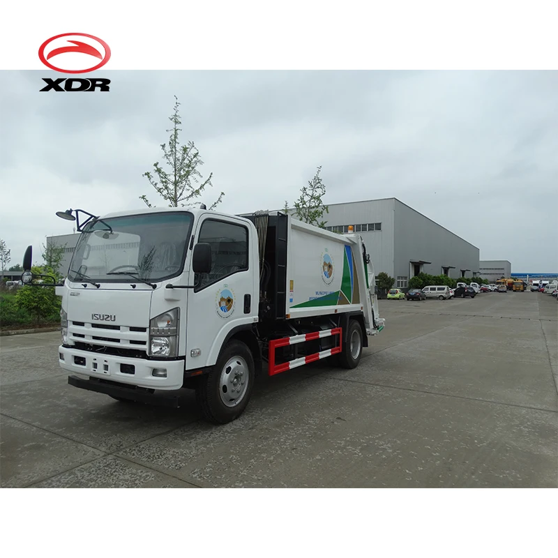 Мини 3 тонный уплотнитель мусоровоз