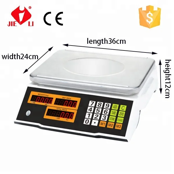 40kg Acs Series Price Computing Scale with USB Port