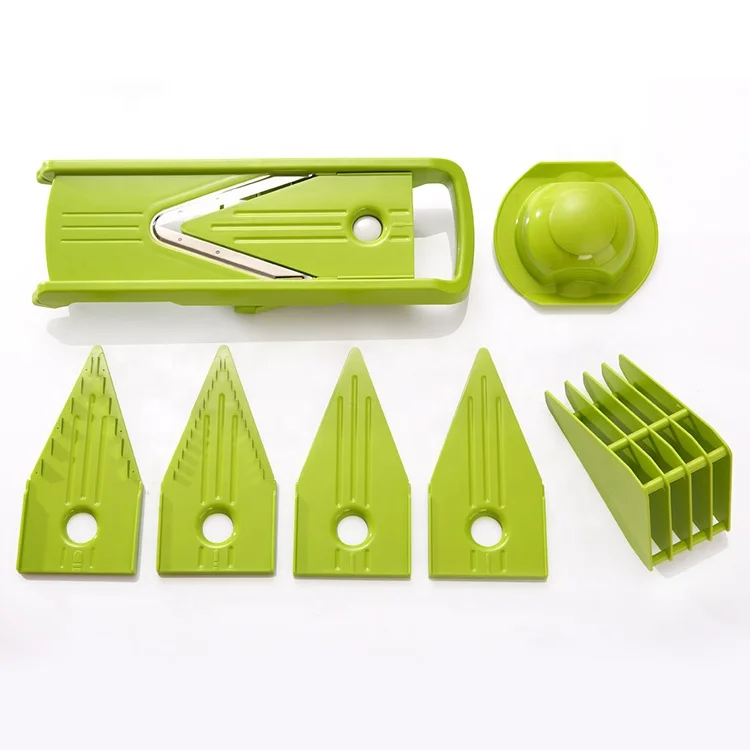 Mandolin Slicer Spiralizer 5 in 1 V Blade Julienne Vegetable Grater Slicer