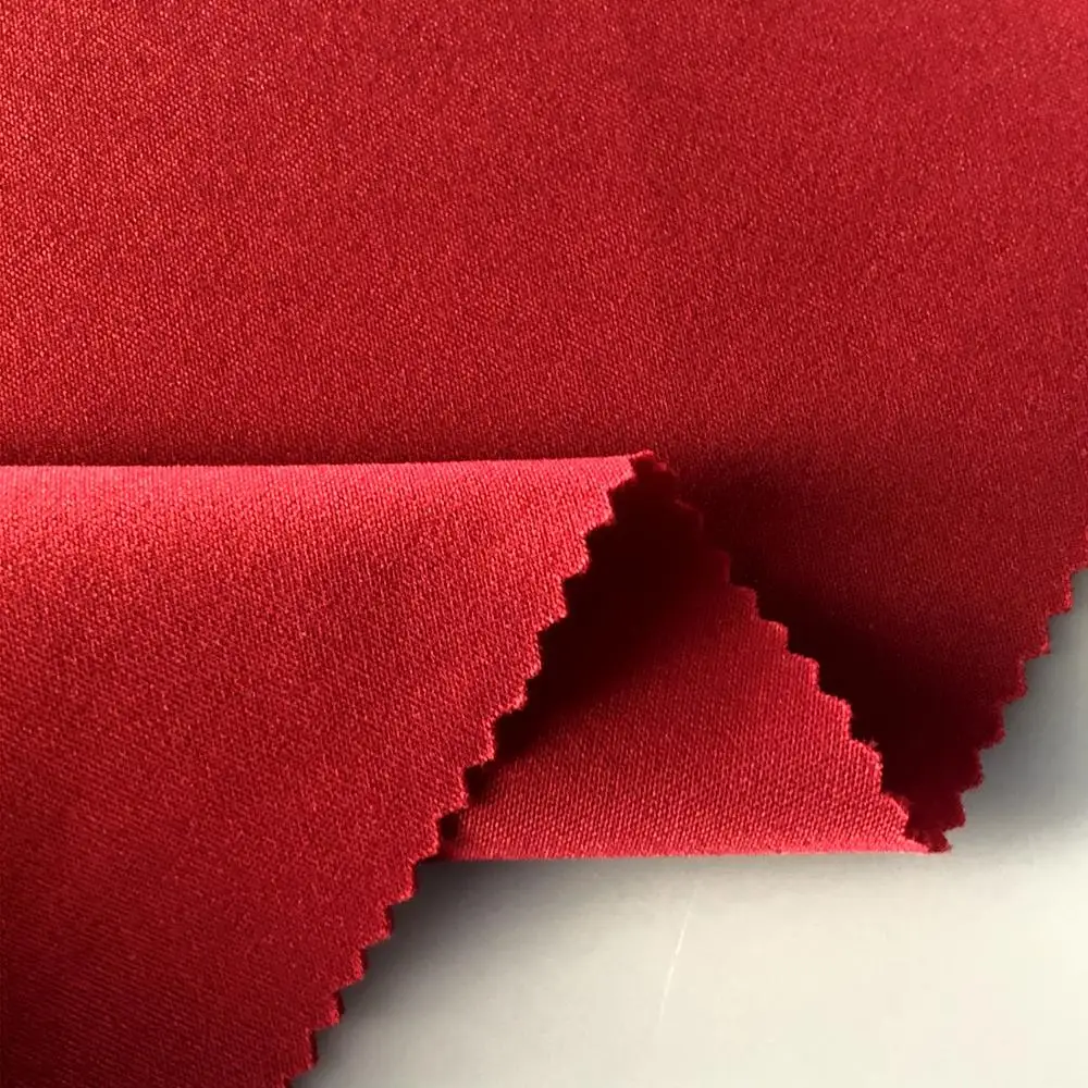 Musa Textile Knit Ottoman Polyester Spandex Printed Elastance DTY Scuba Fabric Red White Blue Jersey