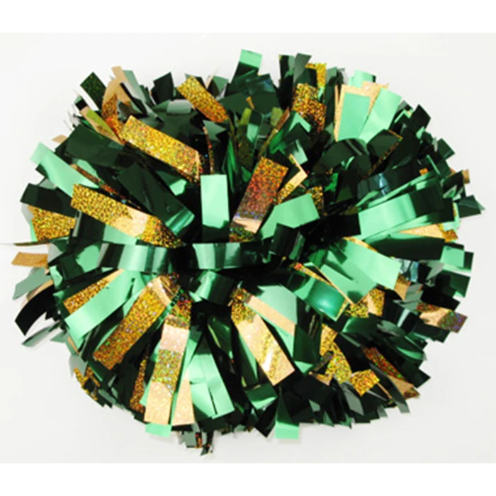 Металлические золотые помпоны для чирлидинга и