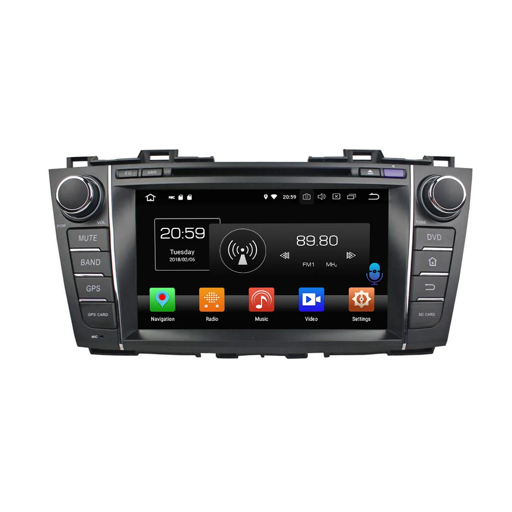 8"Android 14 Quad-core Car DVD Player Car Multimedia Radio GPS Navigation for Mazda 5 2006-2017 for Premacy 2009-2012