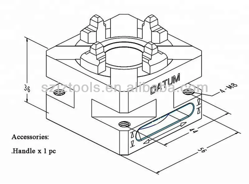 Wire Fanuc Spare Parts - Erowa Fixtures ER-034387 ITS 50 Chuck