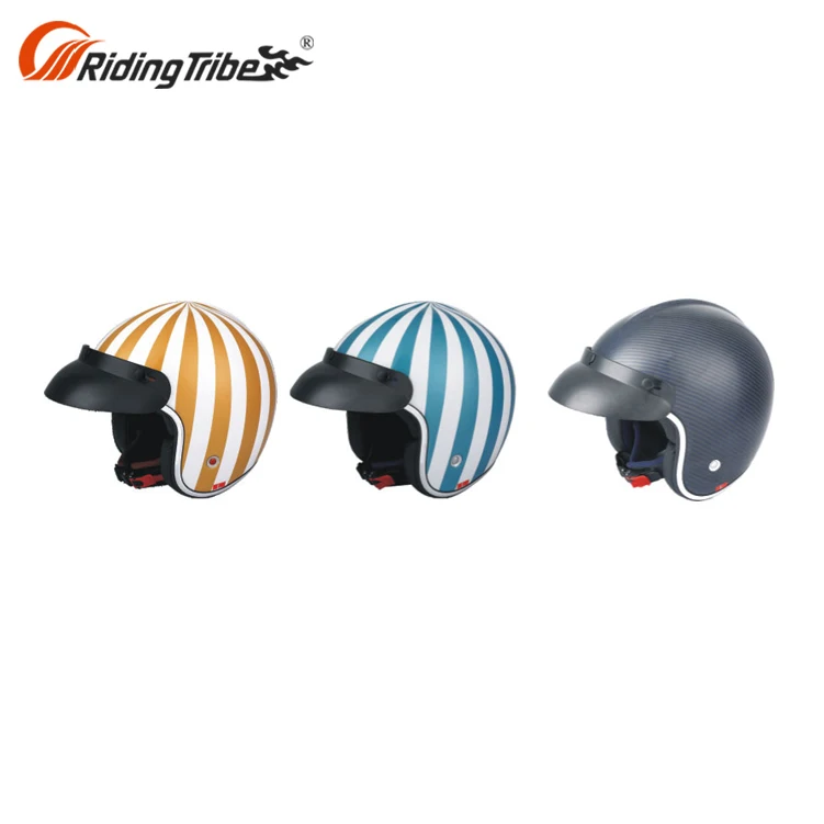 RIDING TRIBE China Factory Open Face Kylin Head Massager Classic Motorcycle Helmets