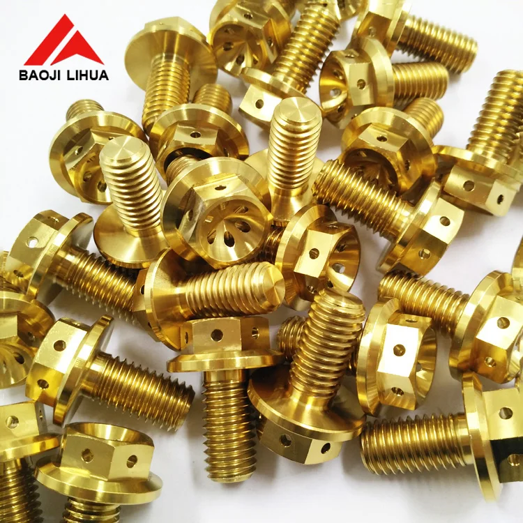 Heng titanium hex flange bolts for motorcycle