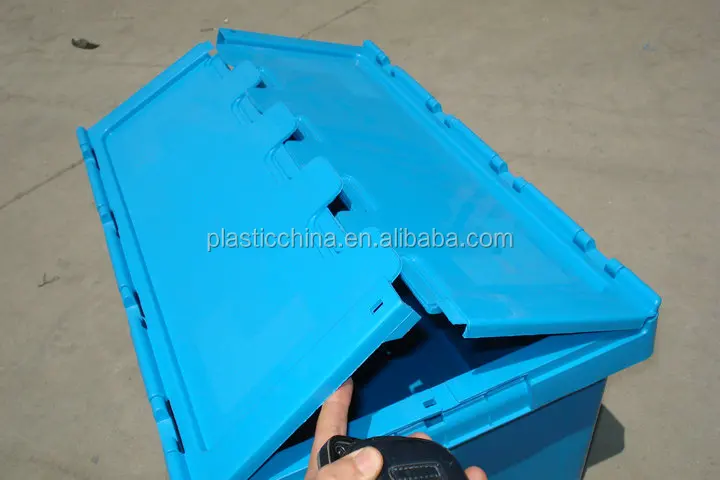 
60 л HDPE пластиковый ящик для логистики с крышкой 