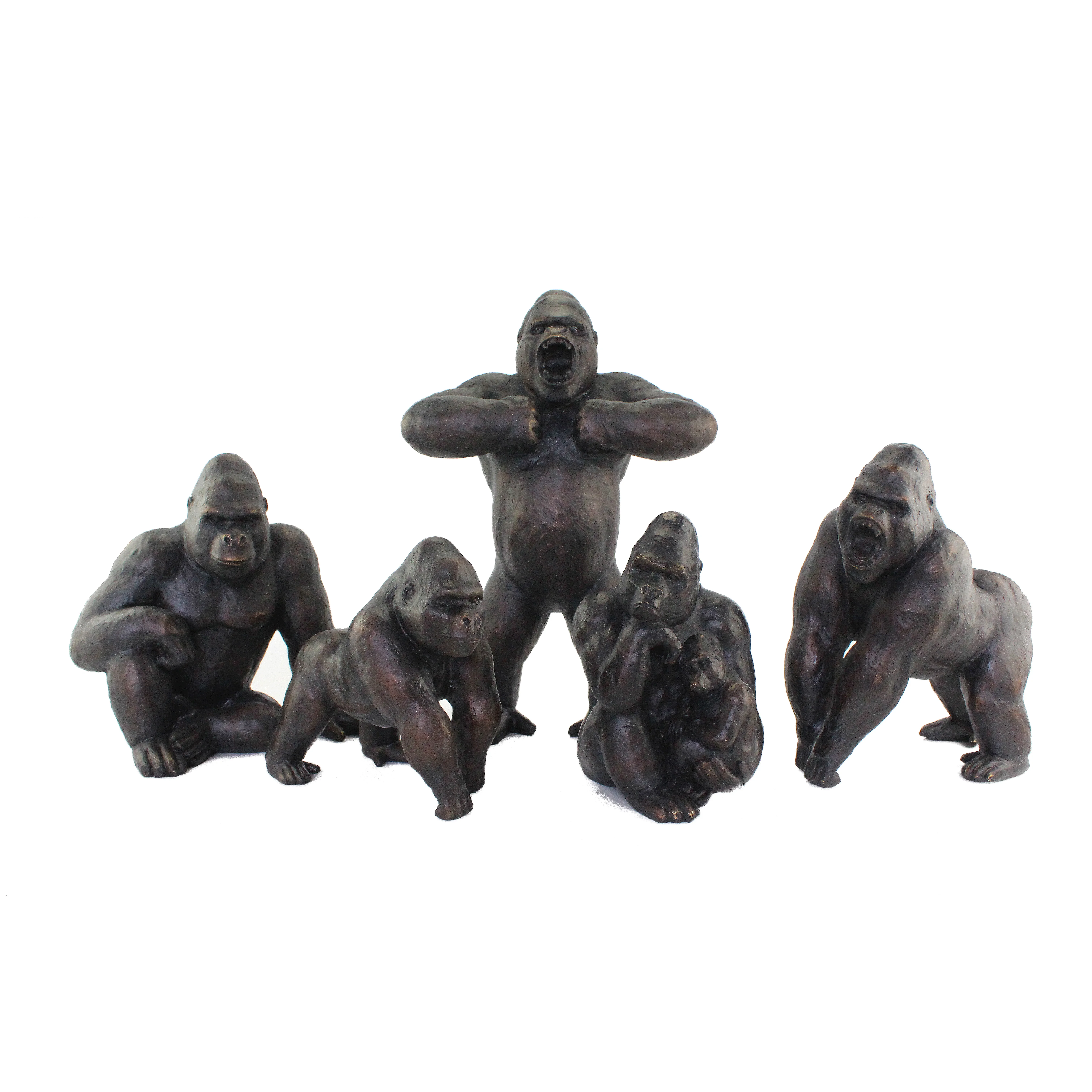 Resin Creative 3D Animal Monkey Orangutan Sculpture Home Decor Gifts