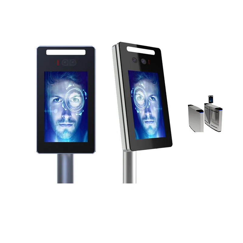 Facial Time Attendance and Access Control Integrated Wiegand Cctv Camera  Face Recognition Turnstile