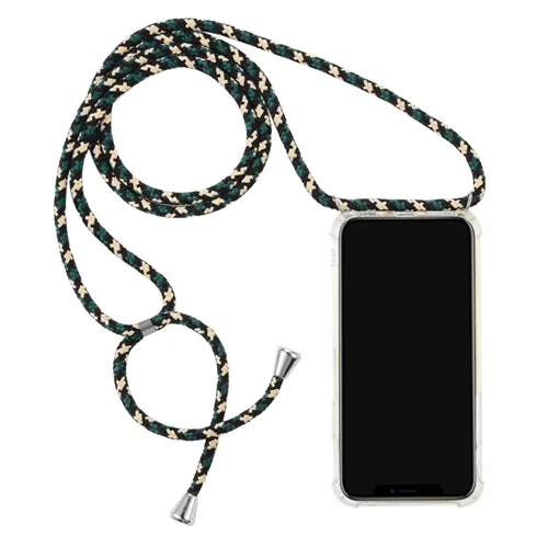 Emlivi Custodia per iPhone XS Necklace Custodia con anello a