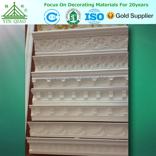 gypsum cornices,plaster coving .decorating material