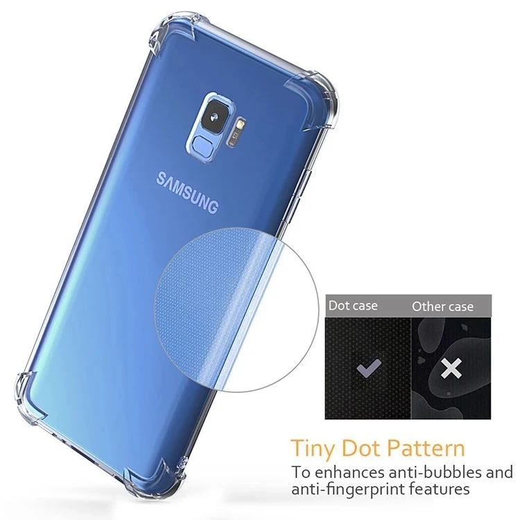 Anti-knock Silicon Case for Samsung Galaxy S10 Plus S7 S8 S9  Edge TPU Clear Cover for samsung NOTE 8 NOTE 9