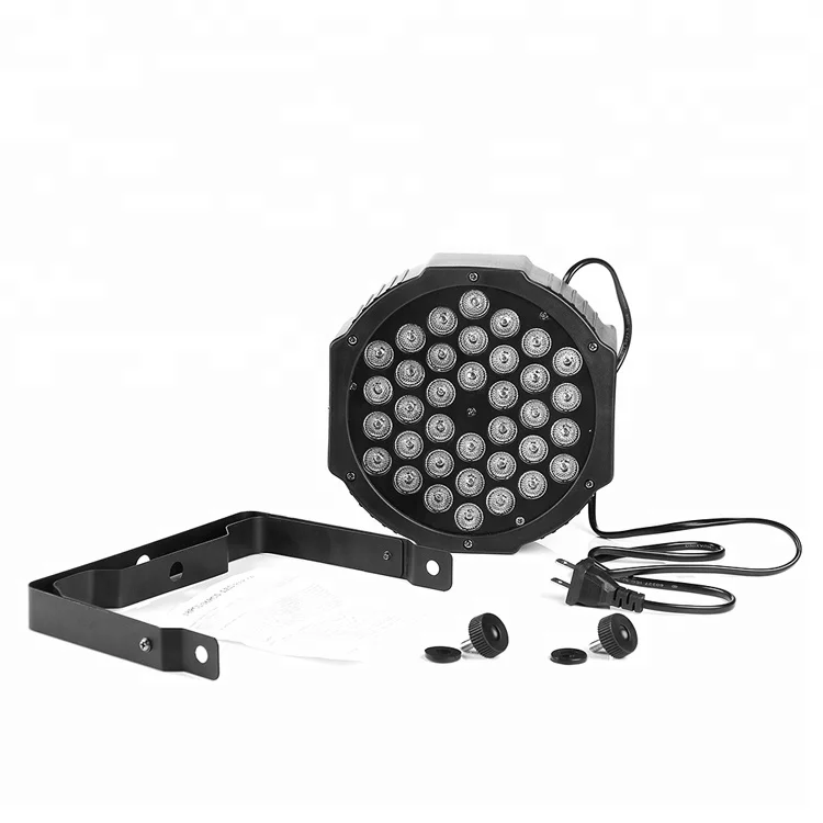 Baisun 36pcs UV LED Par Light Black Disco Party Wedding Stage Light