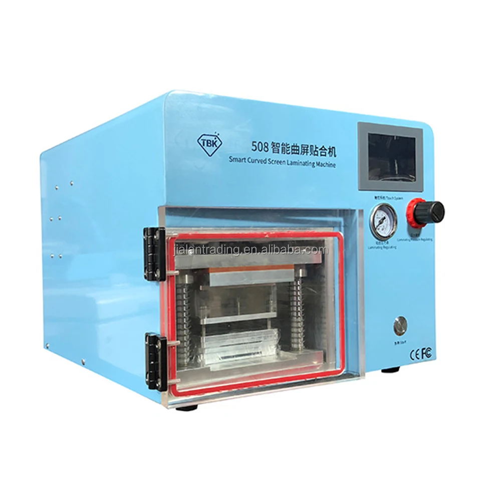 5 in 1 TBK 508 LCD Curved Screen OCA Glass Vacuum Laminating Machine with Edge Laminating Mold for S6 Edge to S9 Plus Mold