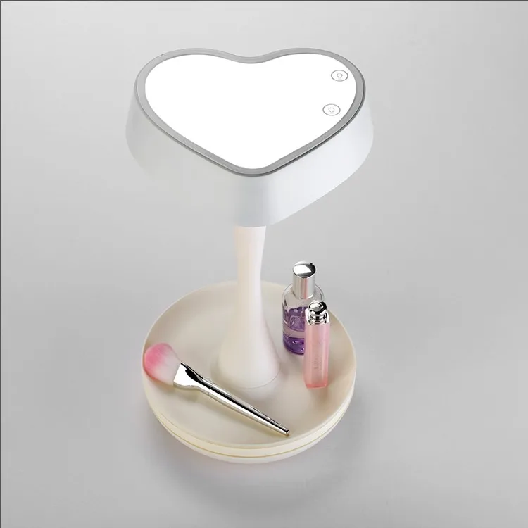 Modern Design Heart Shape Make Up Mirror Desktop Light Professional Make Up Mirror Buy Light Up Compact Mirror Heart Shaped Handheld Mirror Portable Lighted Mirror Product On Alibaba Com