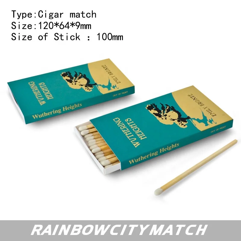 Деревянные безопасные Ароматические спички с зеленым наконечником