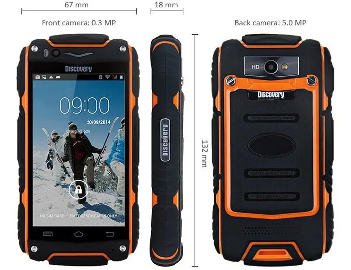 ip67 mobile phone waterproof discovery v8