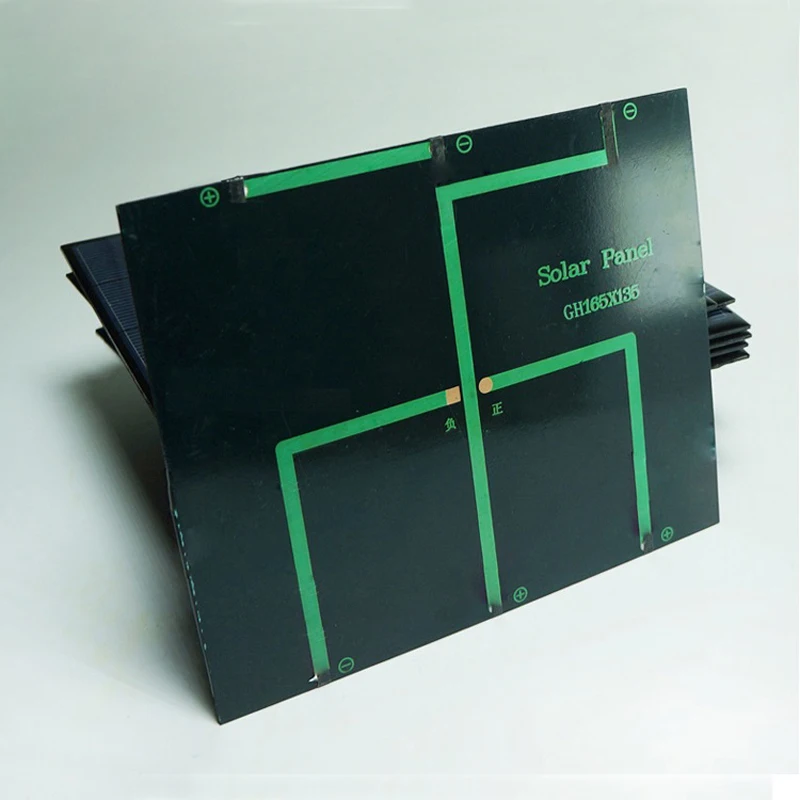 Высококачественная панель солнечных батарей 6V 3 5 W Портативный поликристаллический кремниевый солнечный генератор 165*135*3 мм