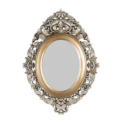 Painting Antique Silver Ornate Framed Mirror A0418Y