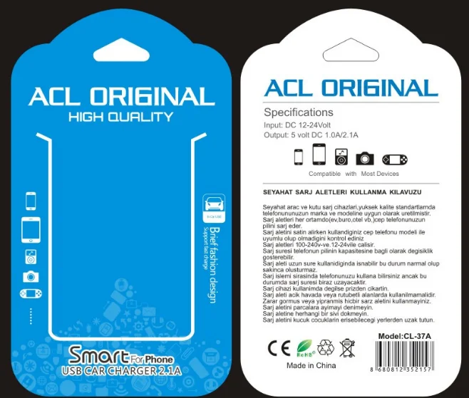 custom header card packaging