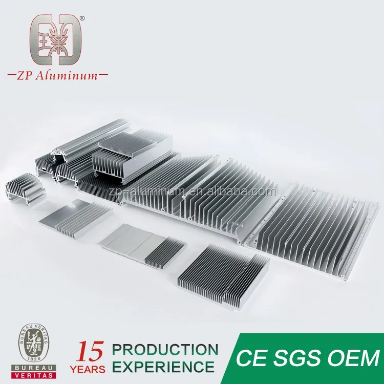 Custom Extruded Aluminum Copper Profile Extrusion Led Electronic Radiator Heat Sink