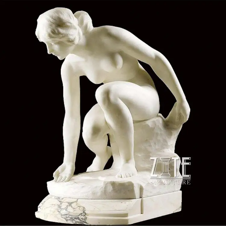 アウトドアガーデンオーナメント美しいヌードローマ女性石彫刻美容ヌード女性像 - Buy Beautiful Nude Roma Woman Stone  Sculpture
