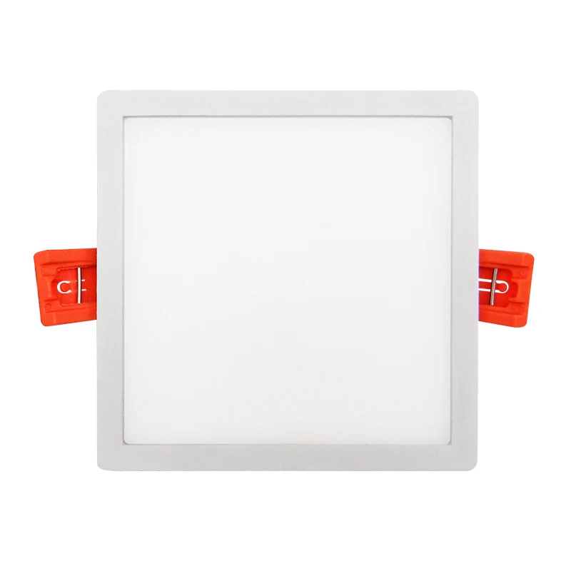 BIS certified whole lamp led panel light 8w square white for India market