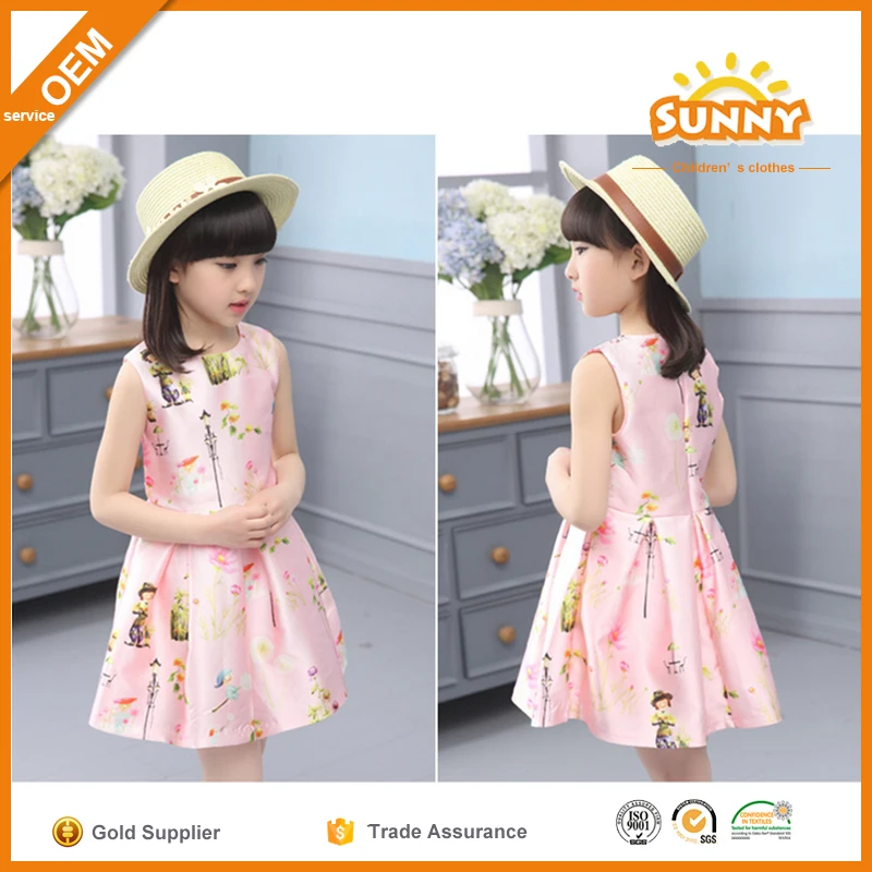 
 Дешевые Девочки Розовый Платья Конструкций Удивительные Длинные Платья для Девочек  