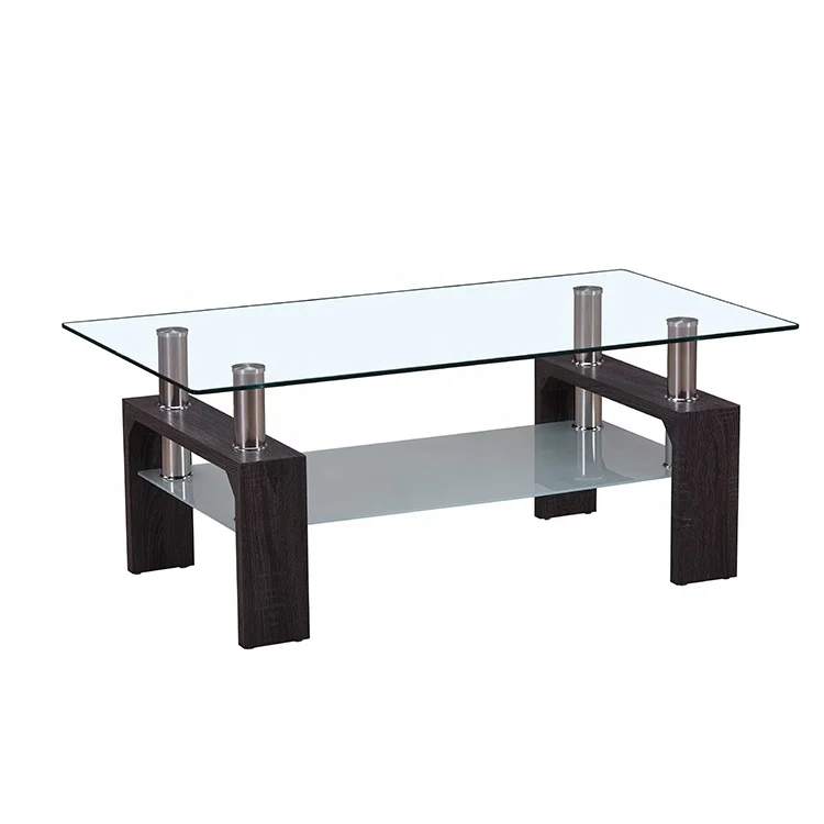 glass center table set