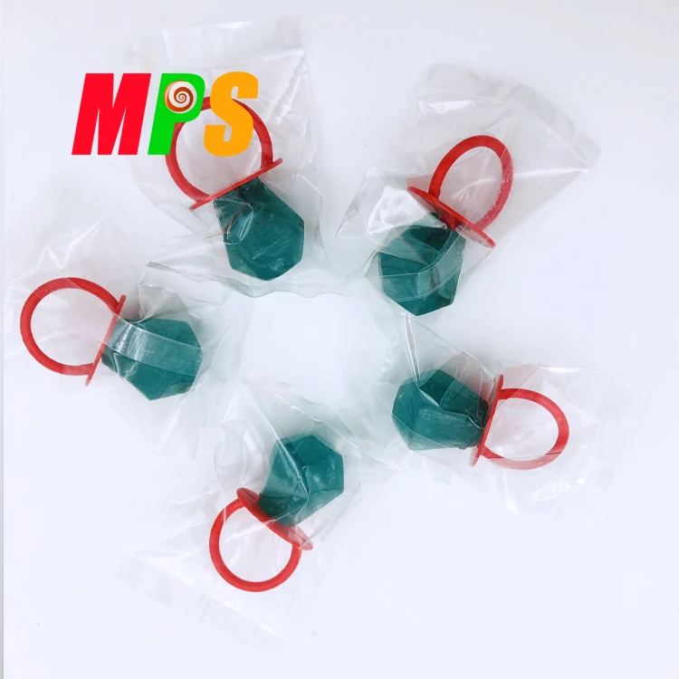 Fruit Flavor Nipple Hard Candy Pacifier Shape Ring Candy